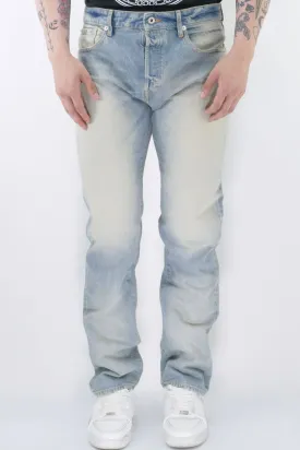 Kenzo Bara Stone Bleached Jeans - Dirty Blue