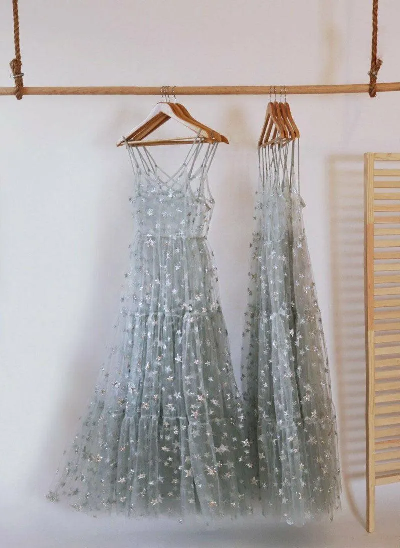 Long Sweet Tulle Stars Dress