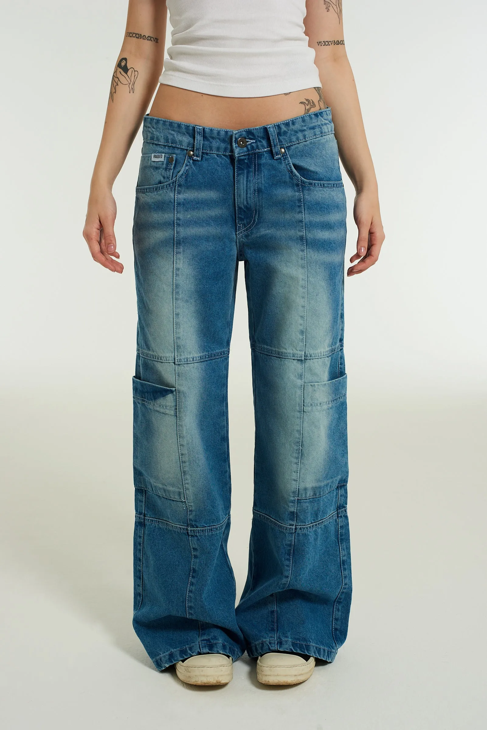 Low Rise Jean - Light Blue