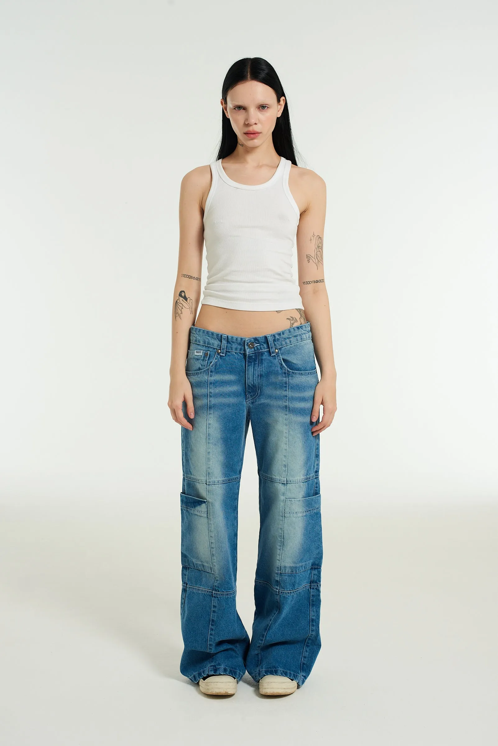 Low Rise Jean - Light Blue