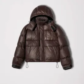 Men Brown Parka & Puffer Jacket