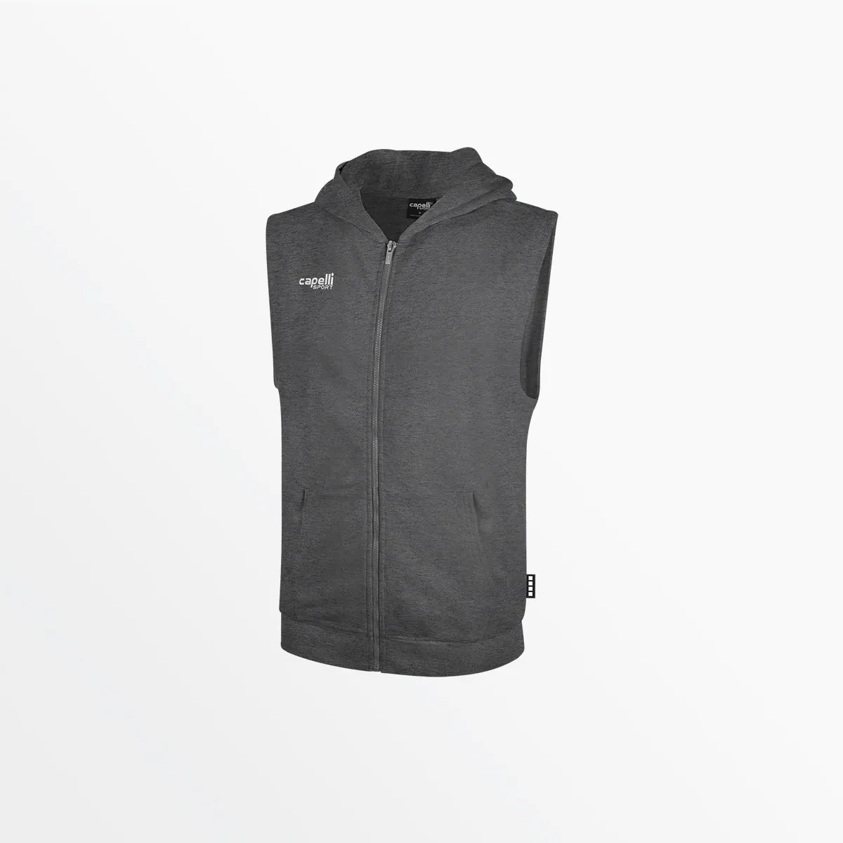 MEN'S BASICS  FRENCH TERRY ZIP HOODIE VEST