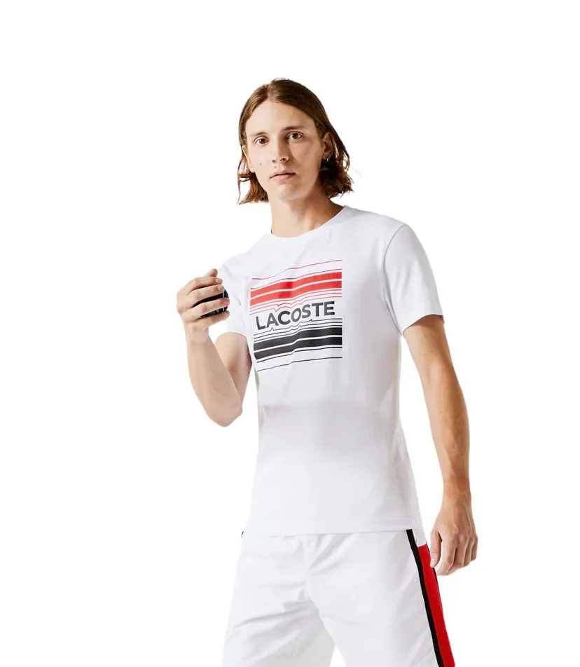 Men's Lacoste SPORT Stylized Logo Print Organic Cotton T-shirt