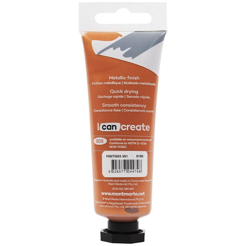 Metallic Acrylic Paint Premium 50ml (1.7 US fl.oz) Tube - Bronze