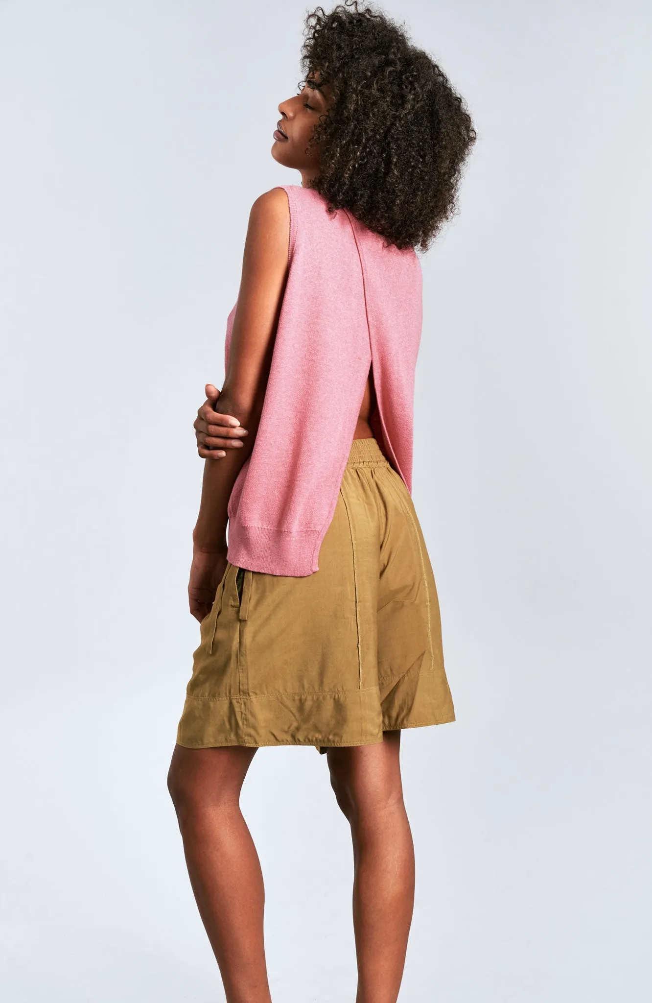 MILA - Organic Cotton Vest Pink