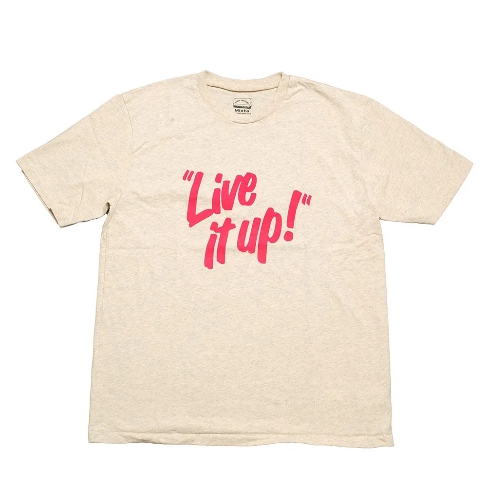 Mixta  - CREW NECK PRINT TEE - LIVE IT UP - MI23-LIV