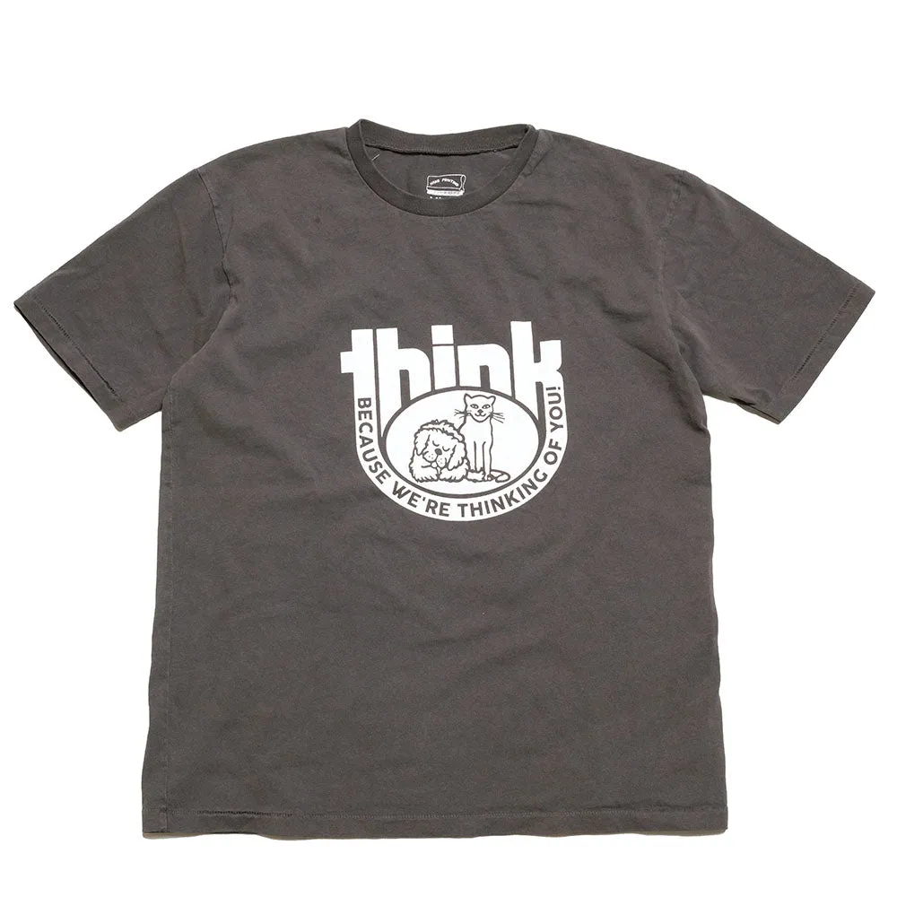 Mixta  - CREW NECK PRINT TEE - THINK - MI23-THI