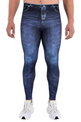 Navy Jean Noah Meggings