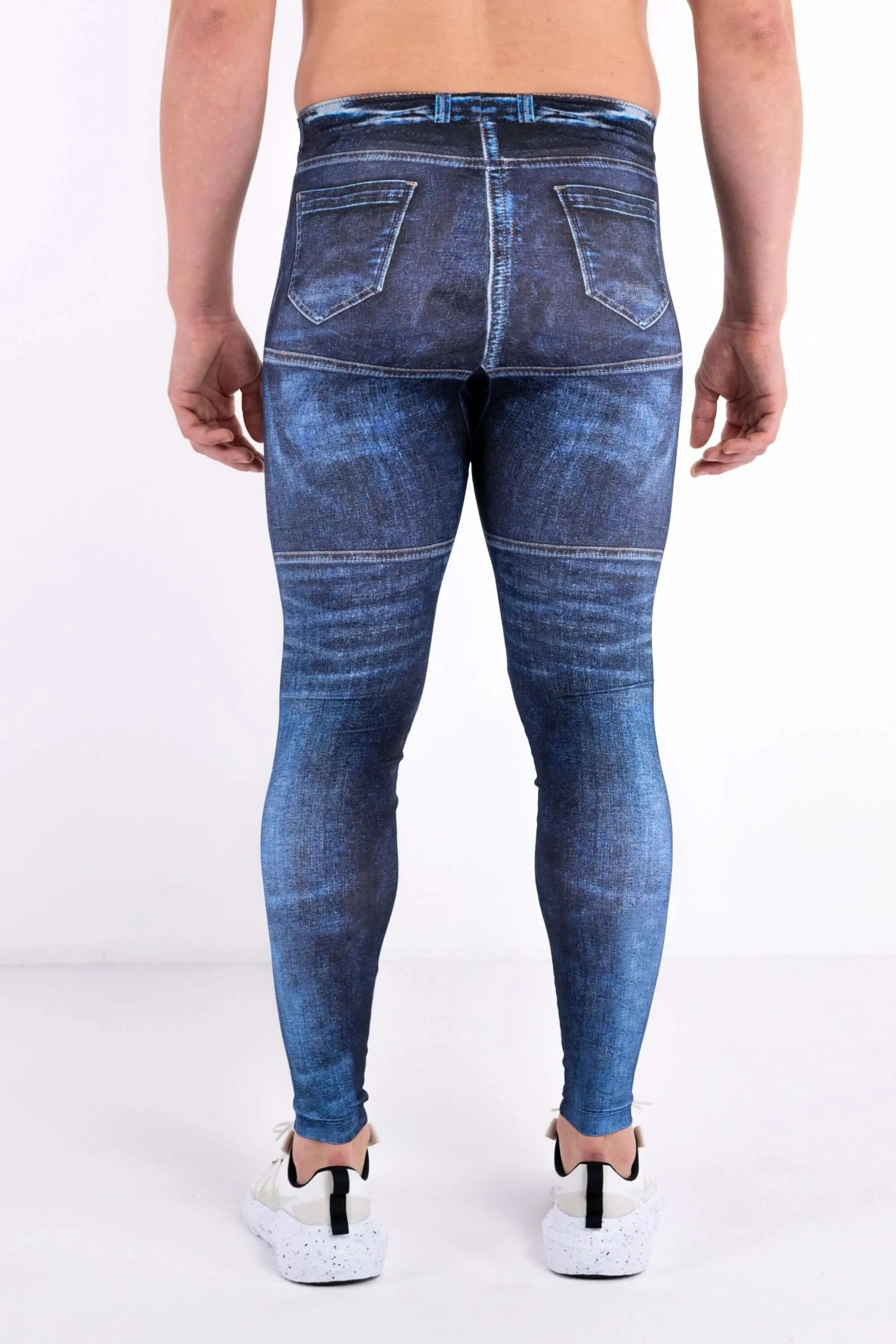 Navy Jean Noah Meggings