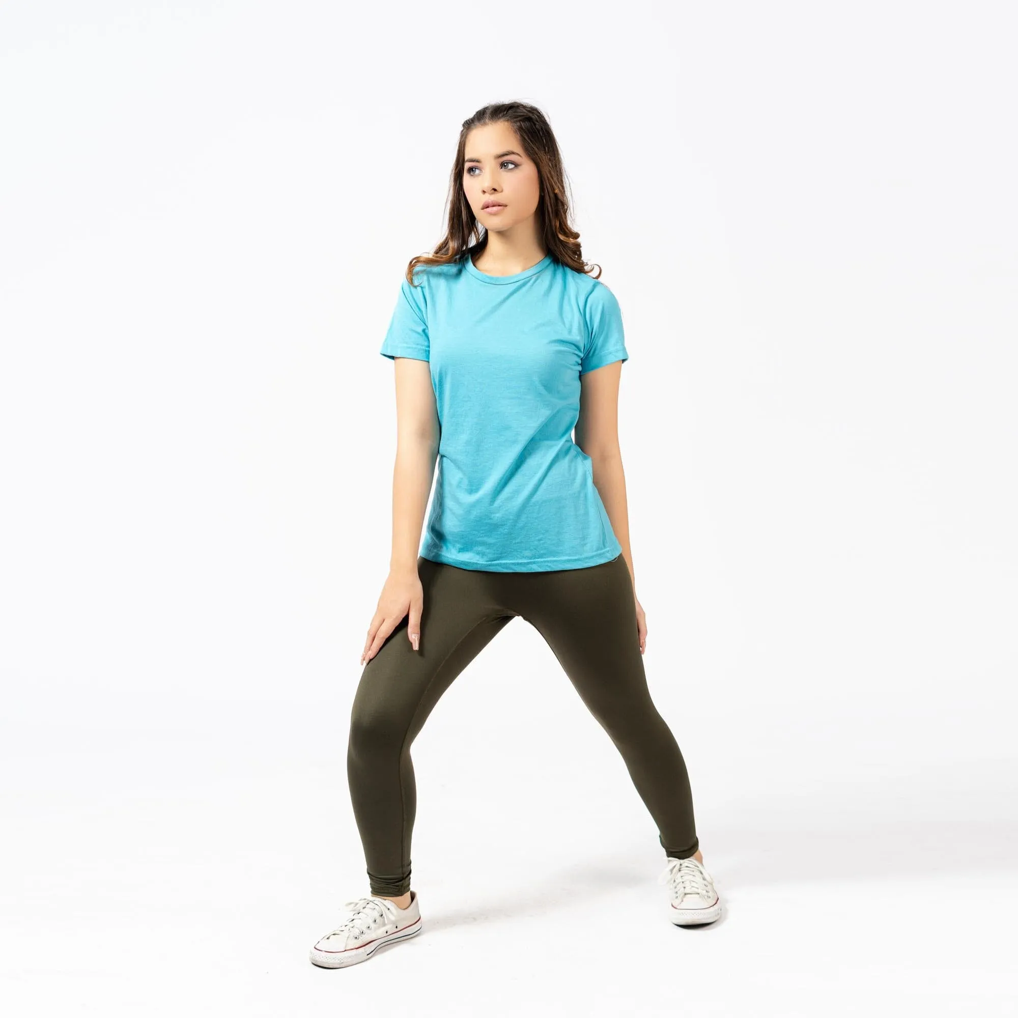 Polo Athletica Women's Activewear Sliced Short Sleeve Tee Shirt