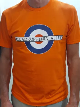 Quadrophenia Alley Men's Exclusive Mod Target Print T-Shirt Orange