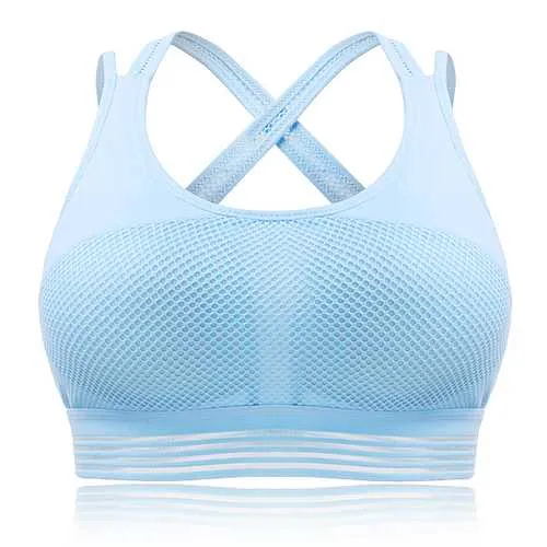 Quick-drying Shockproof Stretch Cross Straps Sports Bra