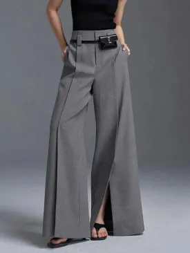 Shirley Wide Leg Split Trousers