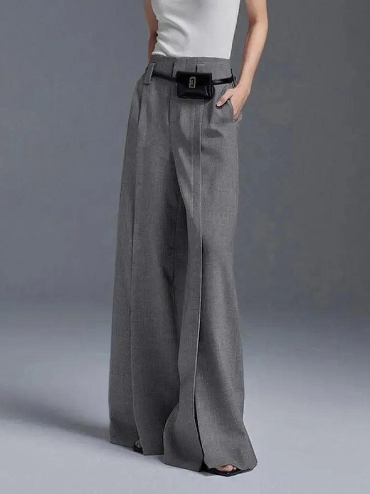 Shirley Wide Leg Split Trousers