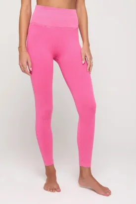 Spiritual Gangster Love Sculpt Washed 7/8 Legging - Neon Pink