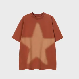 Star | Vintage Washed Graphic Oversized T Shirt