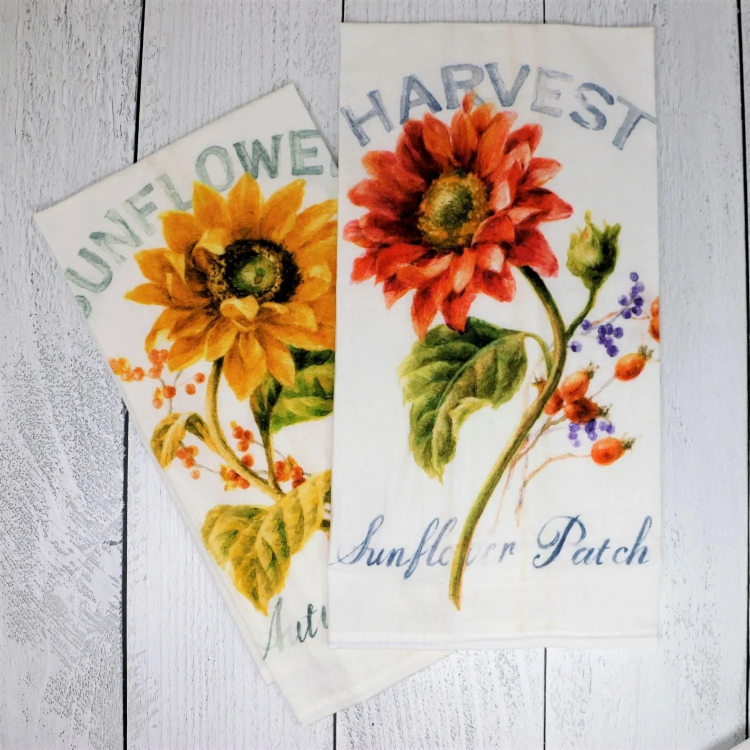 Sunflower Harvest Flour Sack Towel