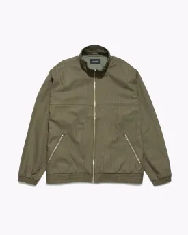 Track Jacket - Olive Grid