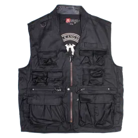 Traveller Multi-Pocket Vest in Black