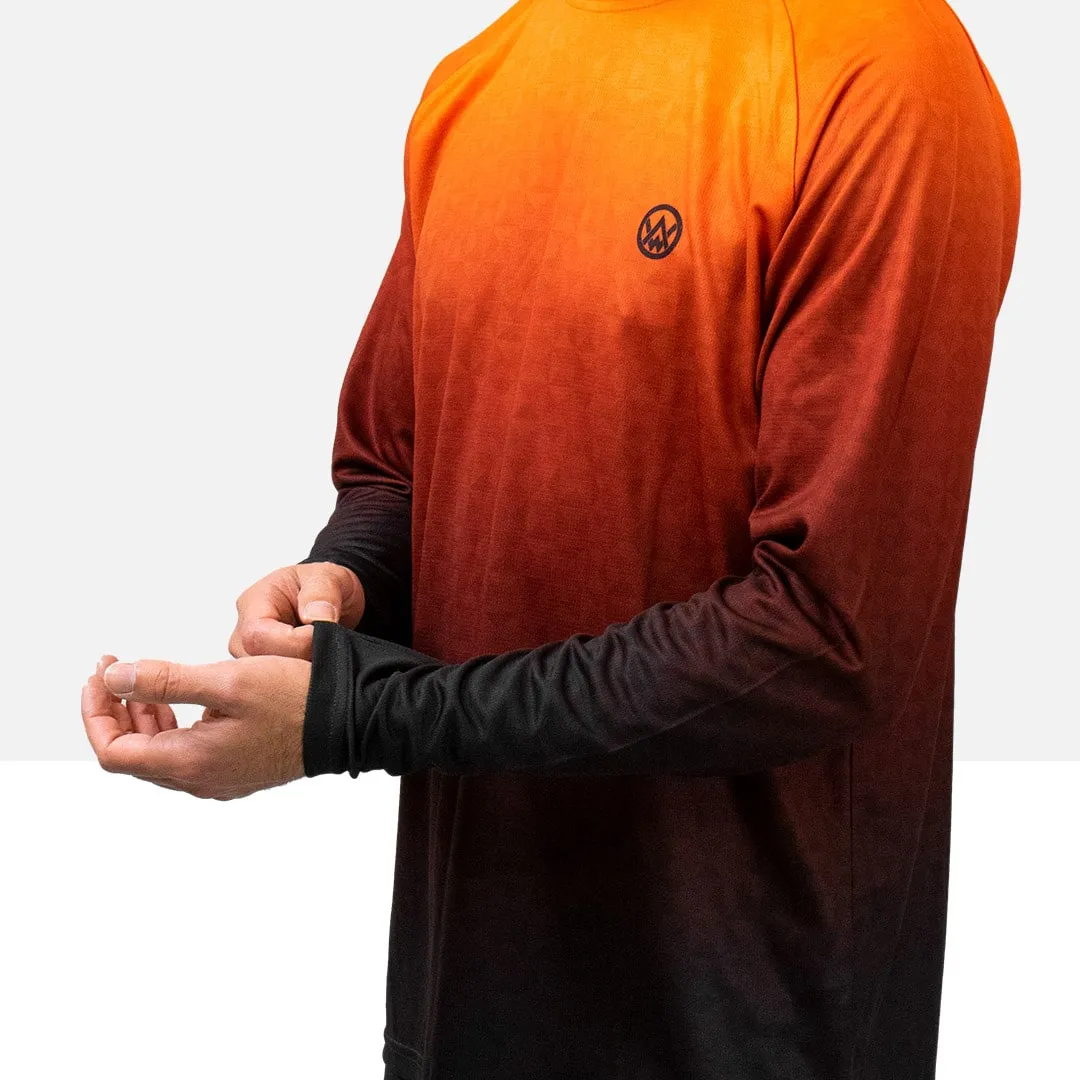 Triangulation Molten Long Sleeve MTB Jersey