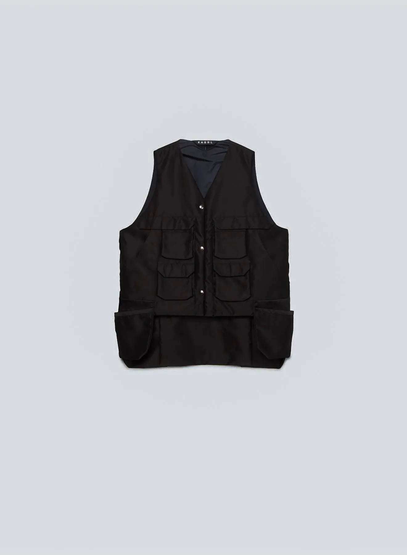 Utility vest over twill nylon | black