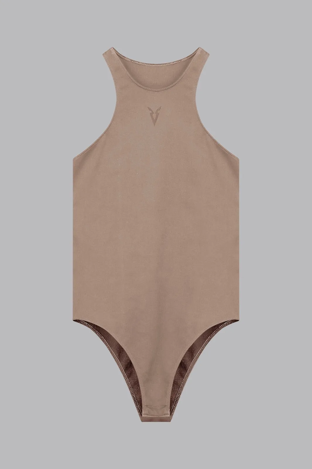 V_RYB SEAMLESS BODYSUIT - Tan