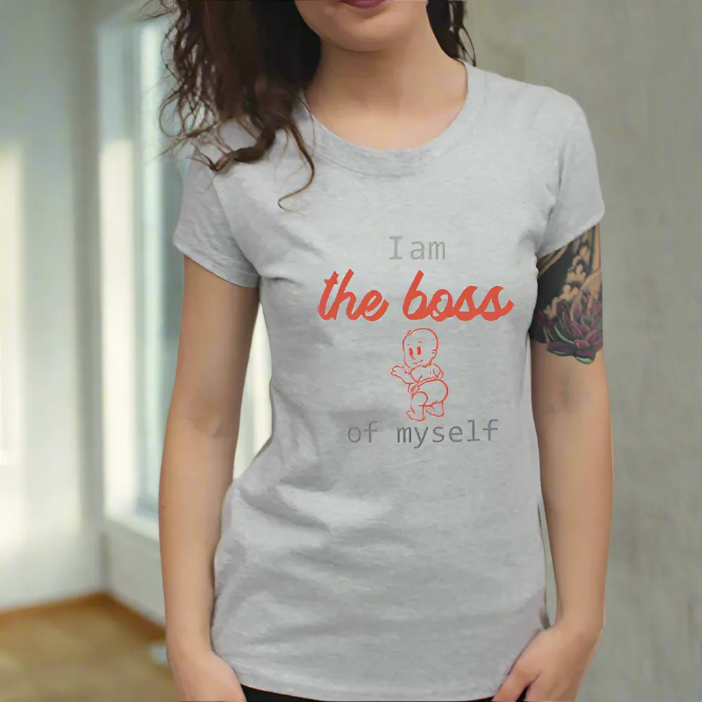 Women's Organic Cotton I Am the Boss T-shirt