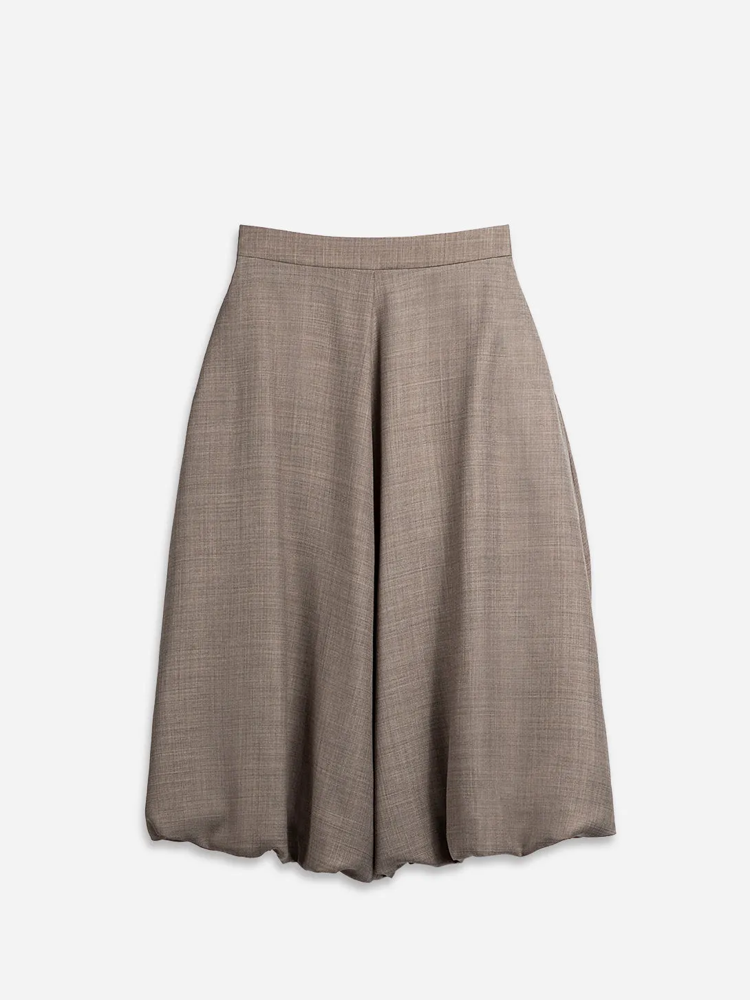 Wool Blend Balloon Skirt